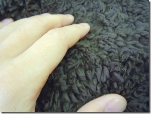 texture of the flancflanc's boa blanket