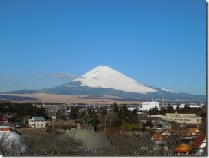 御殿場時之栖から撮影した富士山